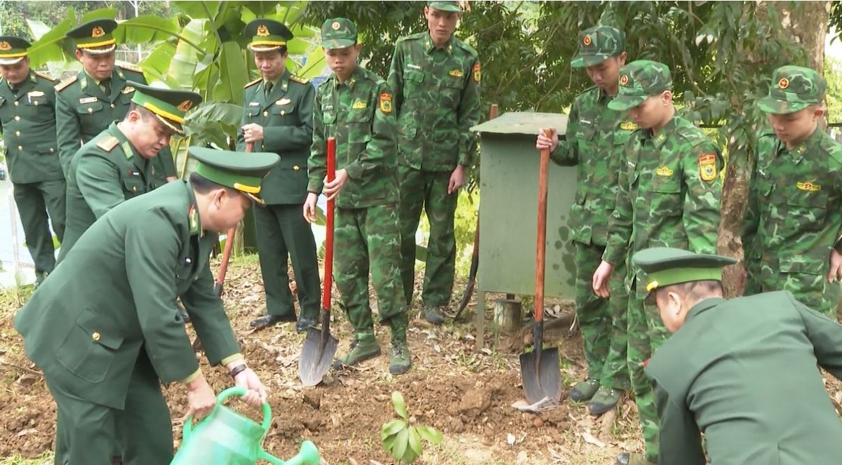 Bộ Chỉ huy BĐBP tỉnh tổ chức Tết trồng cây