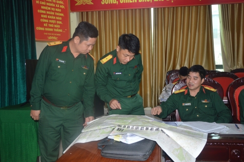 BCĐ 515 QK II kiểm tra kết quả lập bản đồ tìm kiếm, quy tập hài cốt liệt sĩ tại Hà Giang