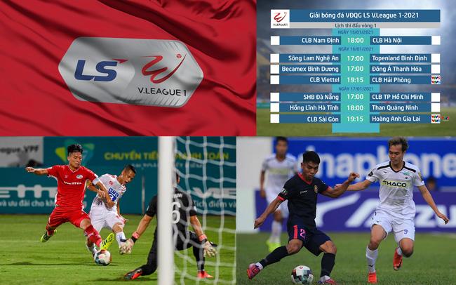 Lịch thi đấu và trực tiếp vòng 1 V.League 2021: Tâm điểm CLB Sài Gòn – Hoàng Anh Gia Lai, CLB Viettel – CLB Hải Phòng