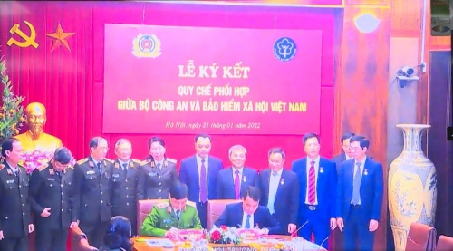 Ký kết quy chế phối hợp giữa Bộ Công an và Bảo hiểm xã hội Việt Nam