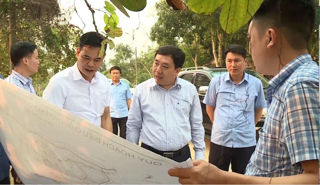 Phó Bí thư tỉnh ủy Nguyễn Mạnh Dũng làm việc tại TT Yên Bình, huyện Quang Bình