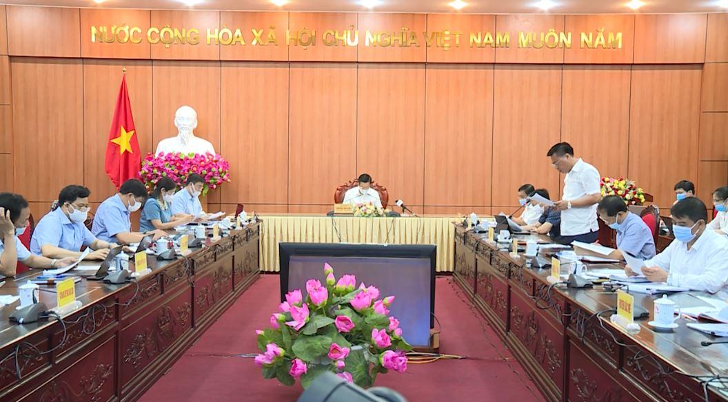 Chủ tịch UBND tỉnh Nguyễn Văn Sơn làm việc với các Sở, ngành về tiến độ lập một số đồ án quy hoạch trên địa bàn tỉnh