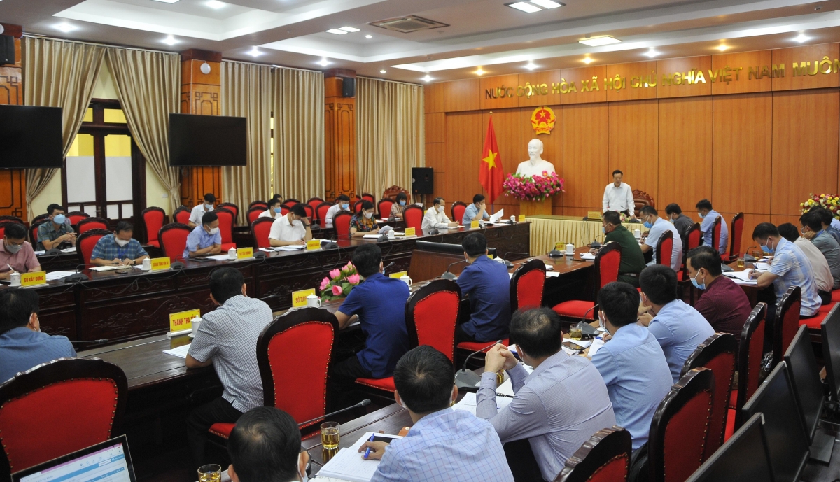 Chủ tịch UBND tỉnh Nguyễn Văn Sơn họp với Sở, ngành về tiến độ thực hiện các dự án đầu tư trọng điểm trên địa bàn TP Hà Giang