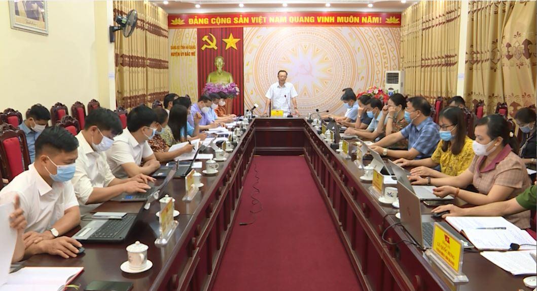 Đoàn công tác BTV Tỉnh ủy làm việc với Đảng bộ huyện Bắc Mê