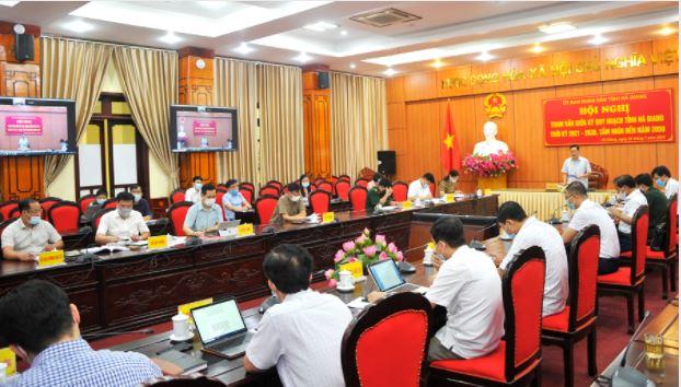 Hội nghị tham vấn giữa kỳ quy hoạch tỉnh Hà Giang