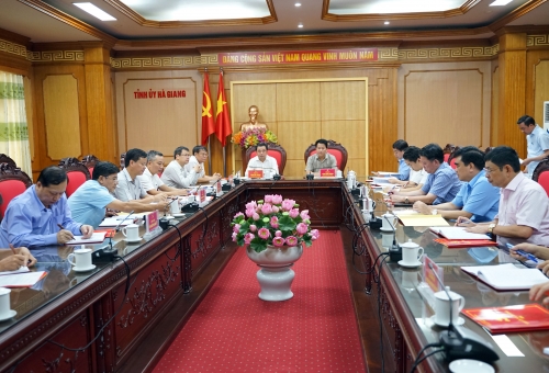 Đoàn công tác UB Kiểm tra TƯ làm việc tại tỉnh Hà Giang