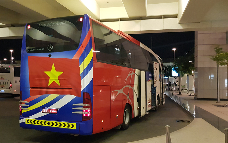 Đội tuyển Việt Nam đã tới Oman sau cuộc hành trình xuyên đêm -0