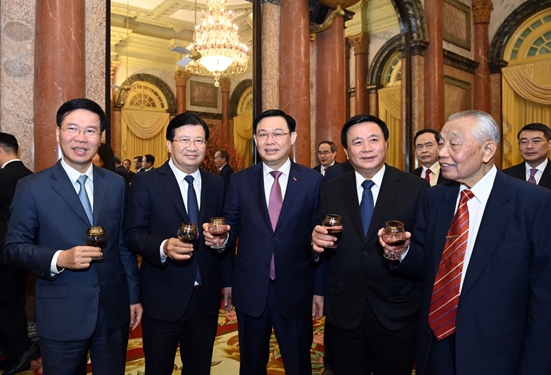 Tổng Bí thư, Chủ tịch nước Nguyễn Phú Trọng chúc Tết các đồng chí lãnh đạo, nguyên lãnh đạo Đảng, Nhà nước -0