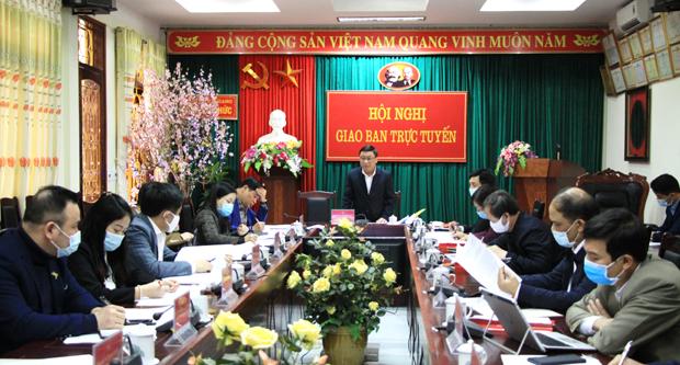 Đoàn công tác số 10 của tỉnh làm việc với BTV Huyện ủy Quang Bình