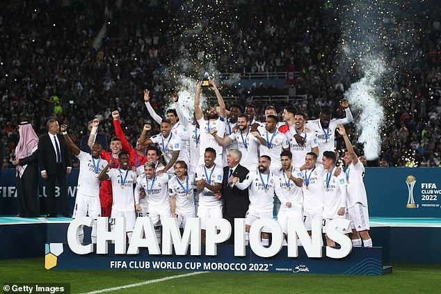 Real Madrid v&ocirc; địch FIFA Club World Cup (Ảnh: GI).