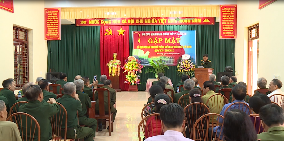 Hội Cựu quân nhân TP Hà Giang gặp mặt kỷ niệm 46 năm ngày giải phóng miền Nam