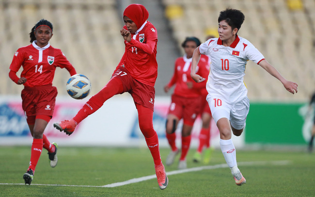 Vòng loại bóng đá nữ châu Á 2022: ĐT Việt Nam thắng dễ 16-0 trước ĐT Maldives