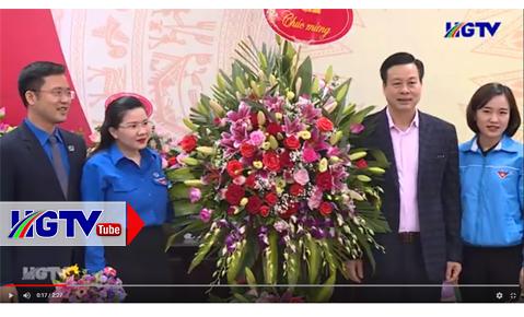 Chủ tịch UBND tỉnh Nguyễn Văn Sơn chúc mừng Tỉnh Đoàn Hà Giang nhân ngày 26/3