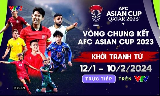 Lịch thi đấu và trực tiếp VCK Asian Cup 2023 trên VTV