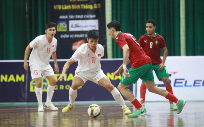 ĐT futsal Việt Nam hoà nghẹt thở với đối thủ hạng 8 thế giới