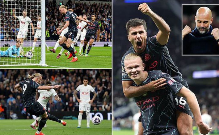 Ngoại hạng Anh: Đánh bại Tottenham, Man City tràn trề cơ hội vô địch