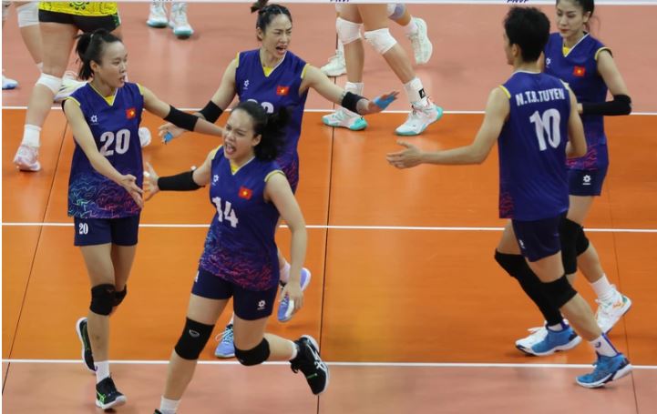 Đội tuyển bóng chuyền nữ Việt Nam thẳng tiến chung kết Cúp châu Á
