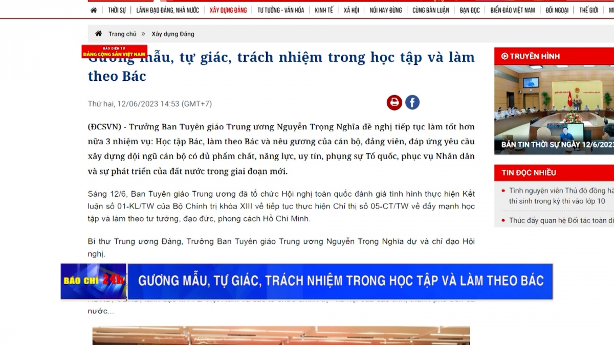 Báo chí 24h - Ngày 13/6/2023