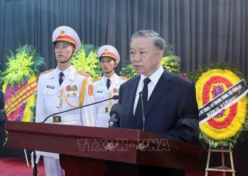 Chủ tịch nước Tô Lâm đọc Lời điếu tại Lễ truy điệu Tổng Bí thư Nguyễn Phú Trọng