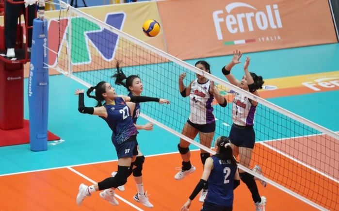 Bán kết VTV Cup Ferroli 2023: ĐT Việt Nam 2 thắng kịch tính CLB Choco Mucho (Phillippines) sau 5 set