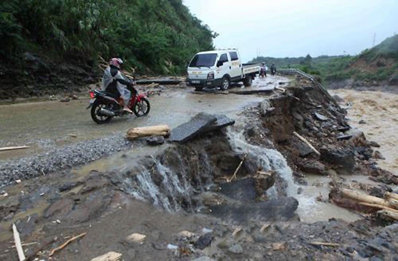 Vùng núi và trung du Bắc Bộ tiếp tục mưa to đến rất to