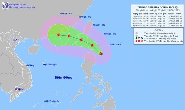 Xuất hiện thêm bão Haikui khiến quỹ đạo bão Saola khó lường