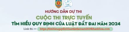 Cuộc thi trực tuyến tìm hiểu Luật đất đai năm 2024