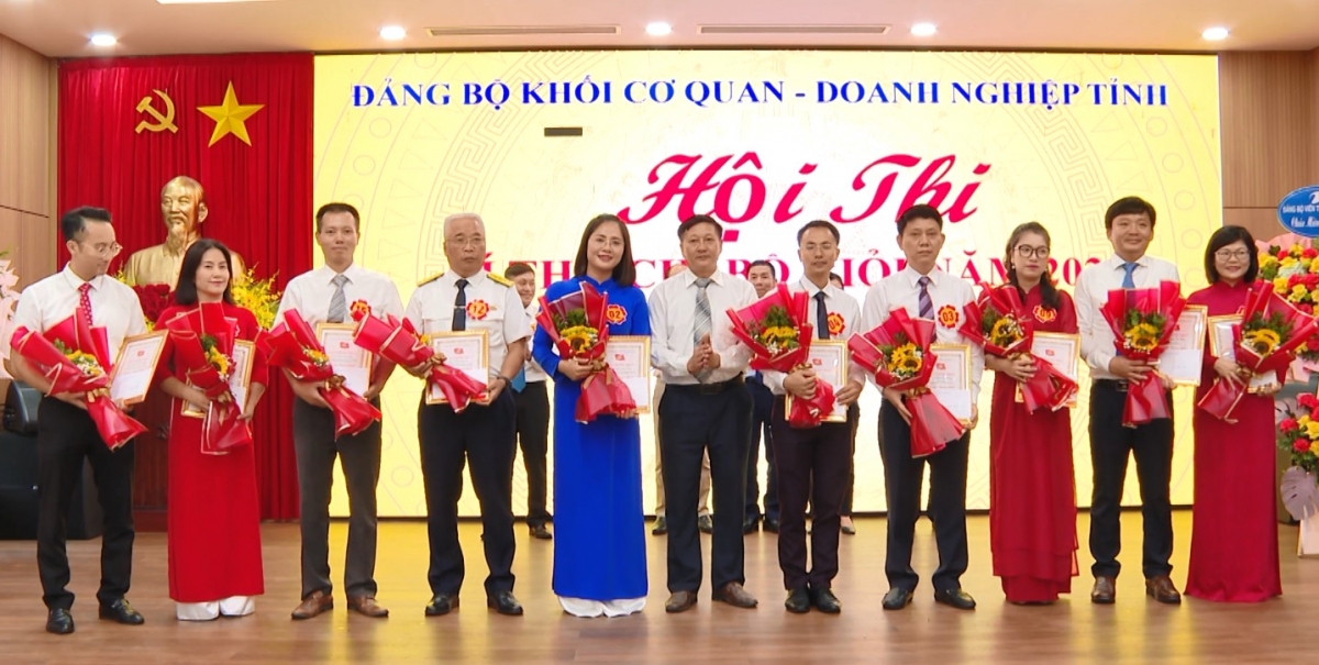 Ghi nhận tại Hội thi Bí thư chi bộ giỏi Đảng bộ Khối Cơ quan – Doanh nghiệp tỉnh