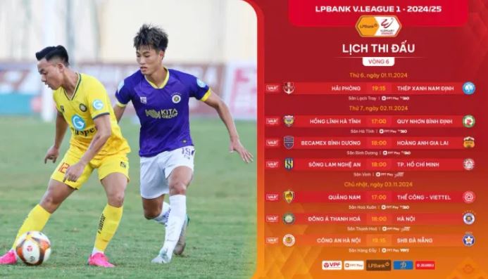 Trước vòng 6 LPBank V.League 1-2024/25: Hấp dẫn cao độ!