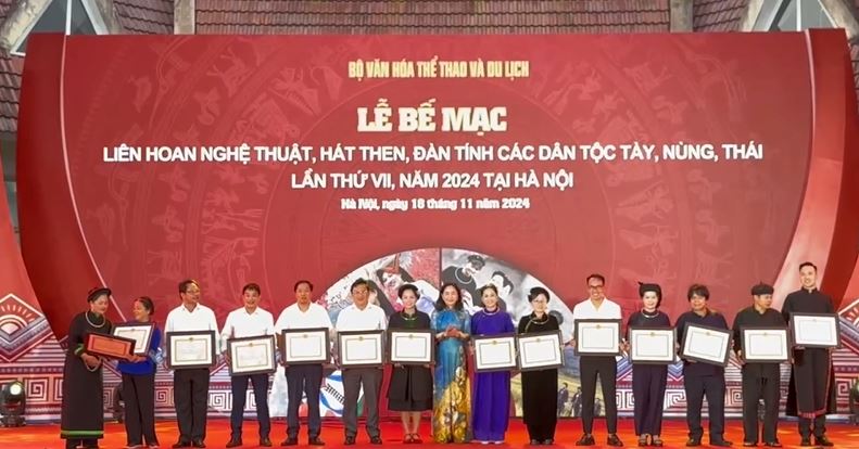 Tỉnh Hà Giang đạt giải cao tại Liên hoan nghệ thuật hát Then đàn Tính các dân tộc Tày, Nùng, Thái lần thứ VII năm 2024