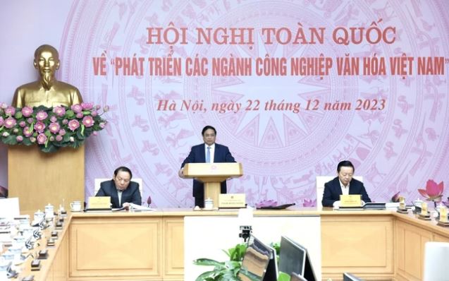 Thủ tướng Phạm Minh Chính chủ trì Hội nghị toàn quốc về phát triển các ngành công nghiệp văn hóa