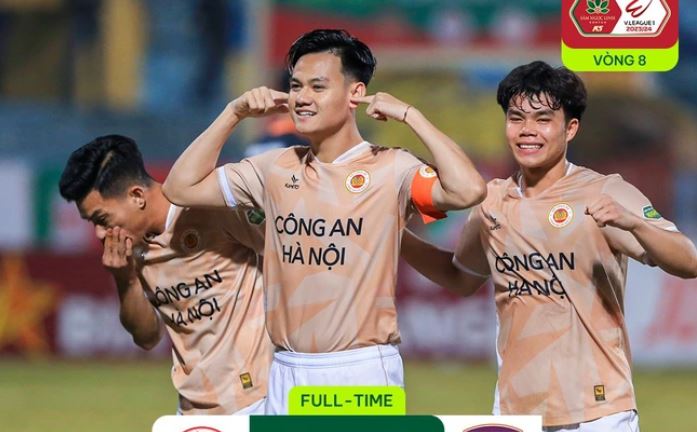 Công An Hà Nội thắng đậm B. Bình Dương trên sân Hàng Đẫy | Vòng 8 V.League 2023/24