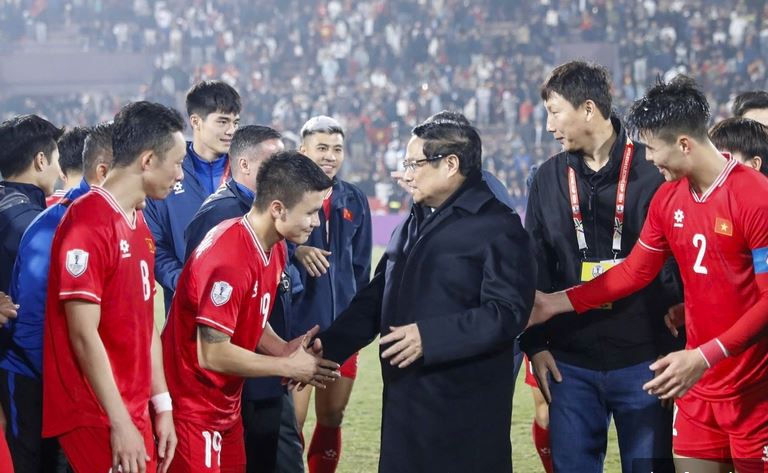 Thủ tướng Phạm Minh Chính chúc mừng đội tuyển Việt Nam vào chung kết AFF Cup 2024