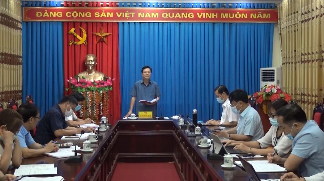 Chủ nhiệm UBKT tỉnh ủy Trần Quang Minh làm việc tại huyện Bắc Mê