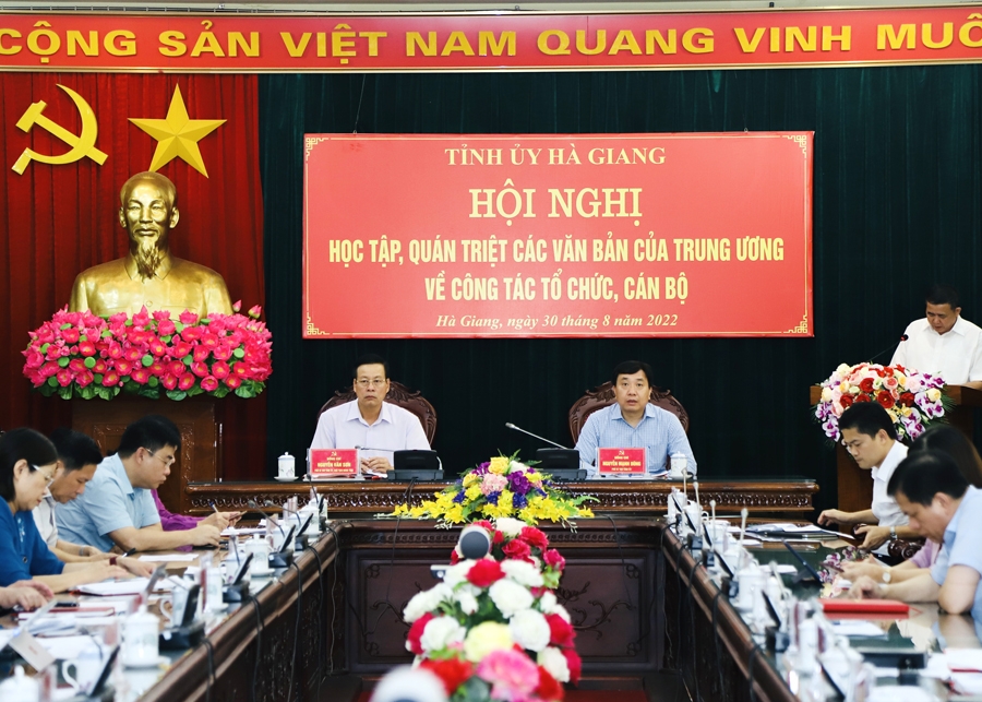 Hội nghị quán triệt, học tập các văn bản của Trung ương về công tác tổ chức