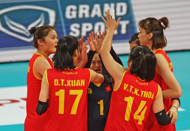 ĐT bóng chuyền nữ Việt Nam vào bán kết AVC Cup 2022