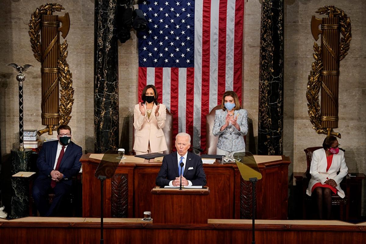 Bài phát biểu đầu tiên của Biden trước Quốc hội: Nước Mỹ đã trở lại và sẵn sàng cất cánh