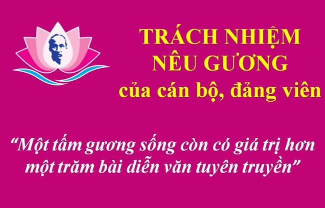 Trách nhiệm nêu gương của cán bộ, đảng viên