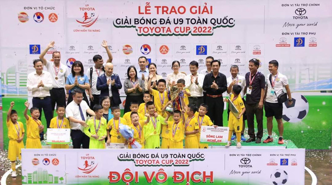 Sông Lam Nghệ An vô địch giải U9 toàn quốc Toyota Cup 2022