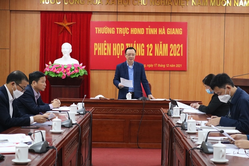 Thường trực HĐND tỉnh họp phiên tháng 12/2021